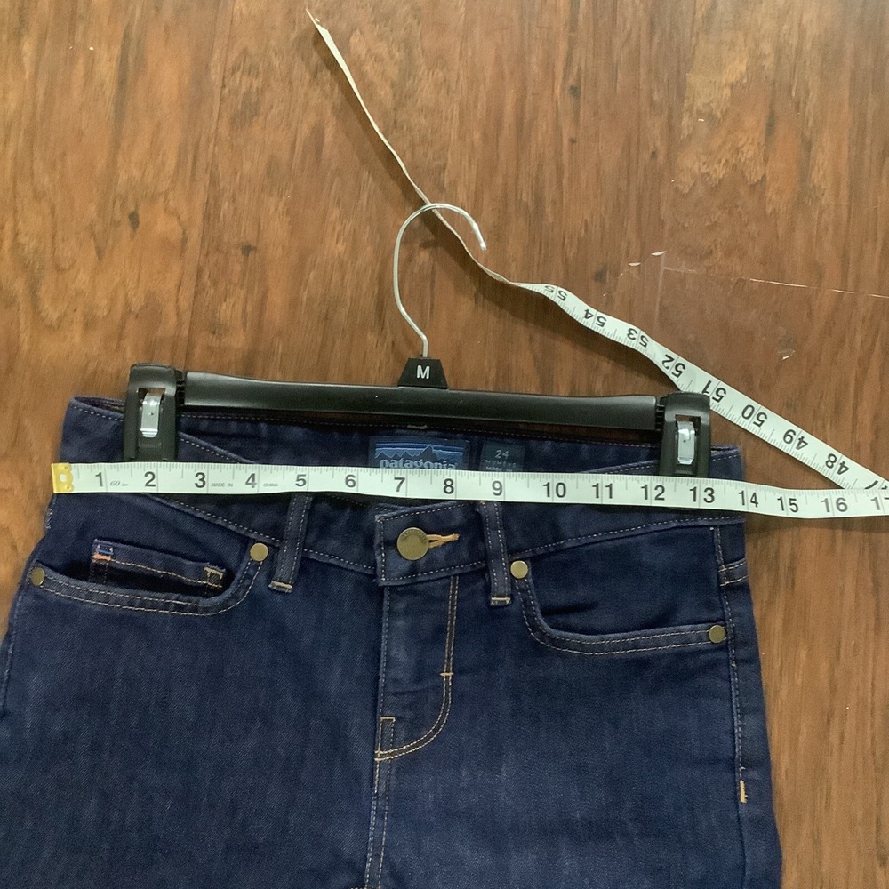 Patagonia Jeans Womens 24 Blue Straight Slim Regular Rise Organic Cotton Denim - Picture 8 of 10